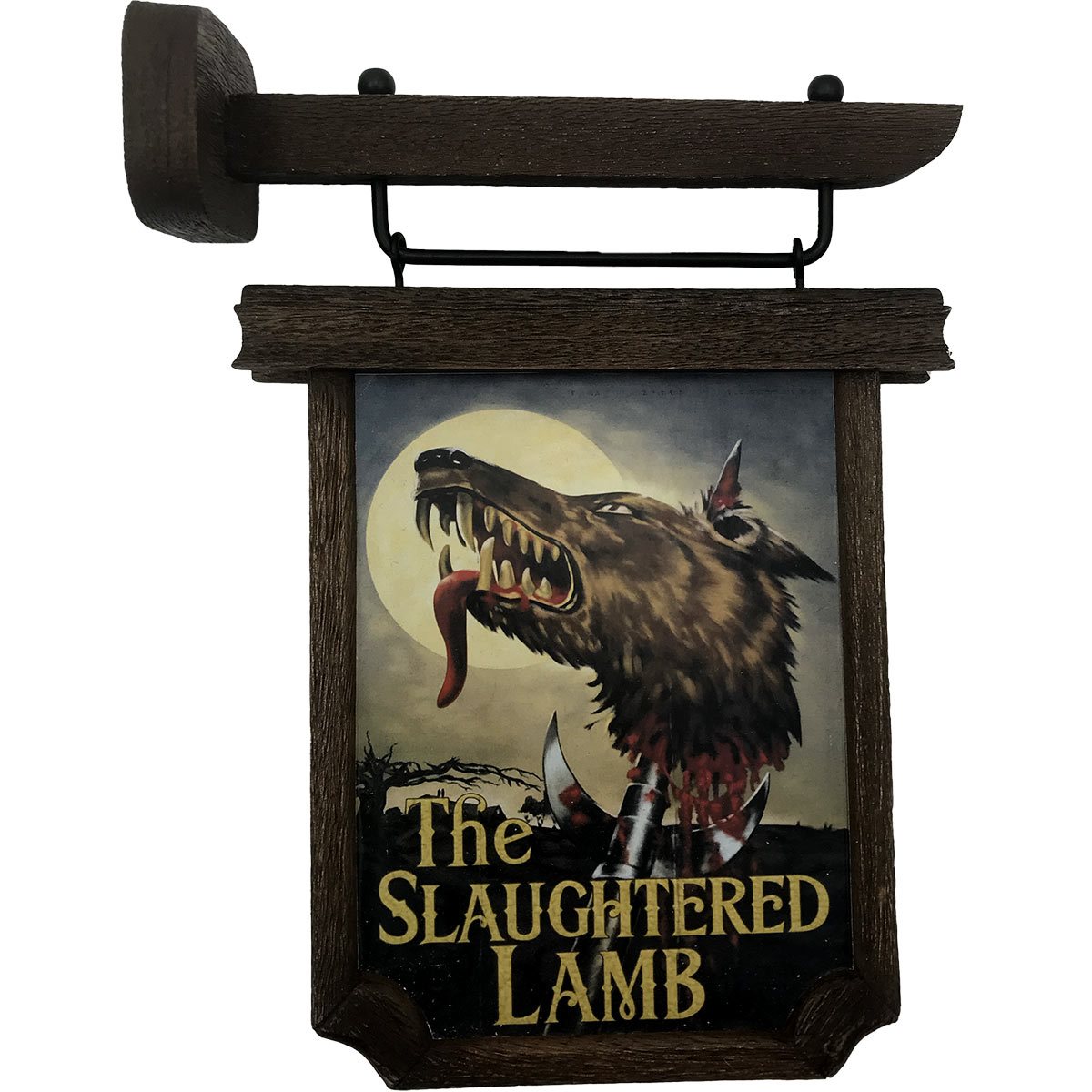 An American Werewolf in London Slaughtered Lamb Pub Sign - Scaled Prop Replica