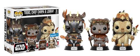 Teebo, Chief Chirpa & Logray (Ewoks) 3-pk - Walmart Exclusive