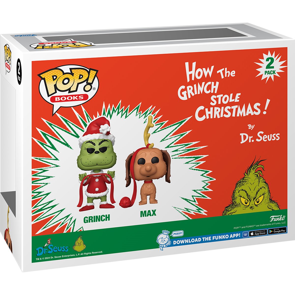 Grinch and Max 2-Pack How the Grinch Stole Christmas By Funko Pop!