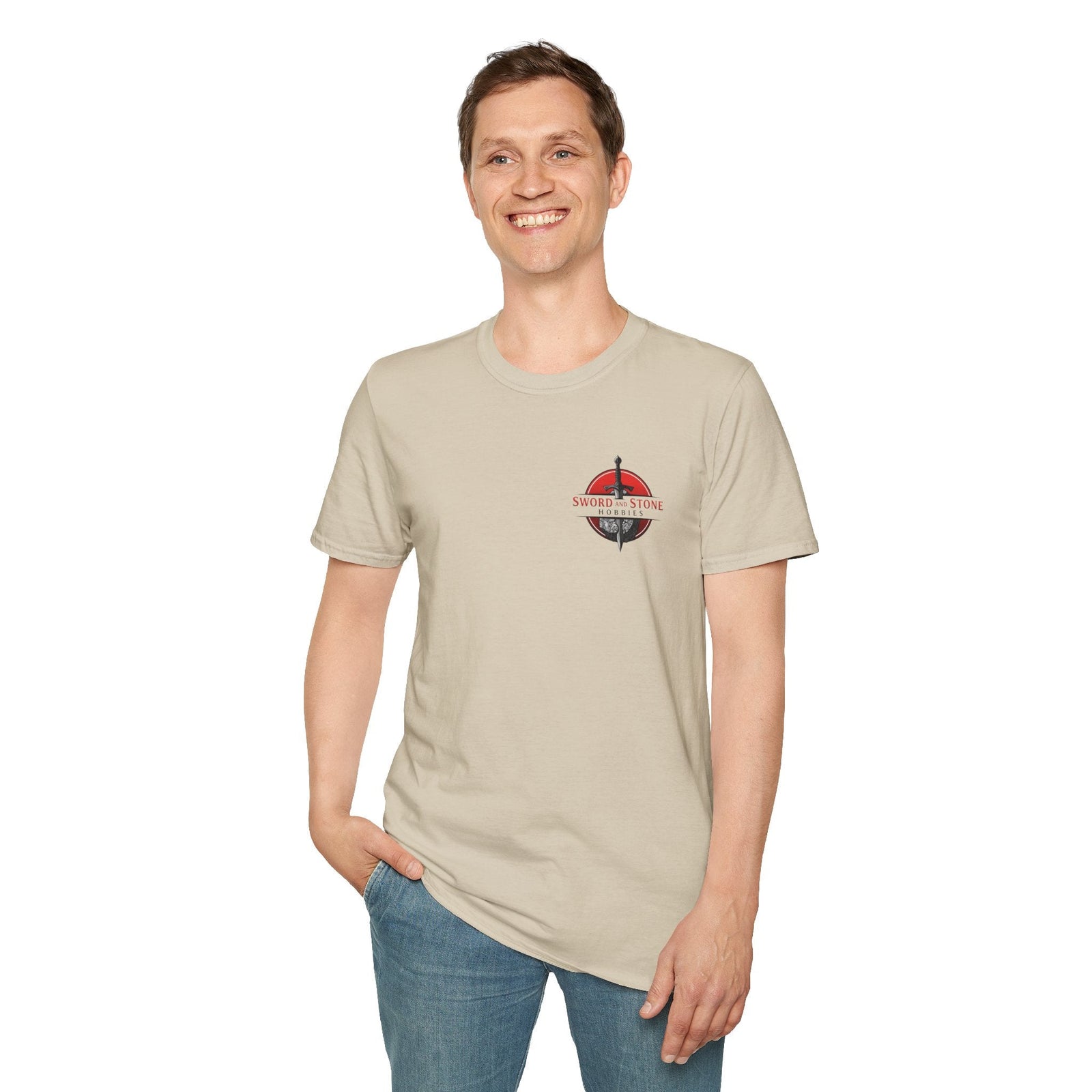 Sword and Stone Hobbies Logo T-Shirt - Sand