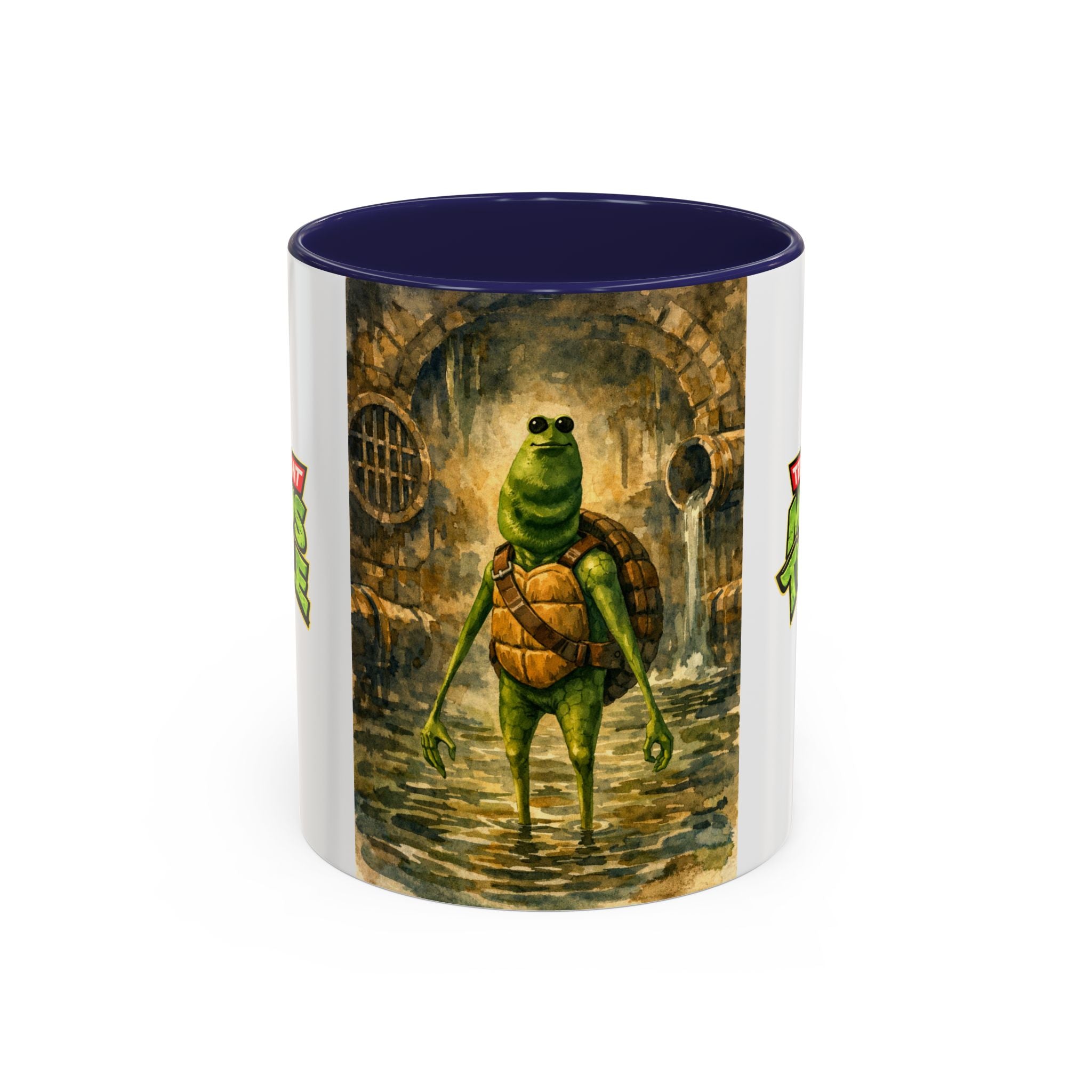 Teenage Mutant Marcus Turtle Accent Coffee Mug - A Marcus the Worm Retro Turtle (11/15oz)