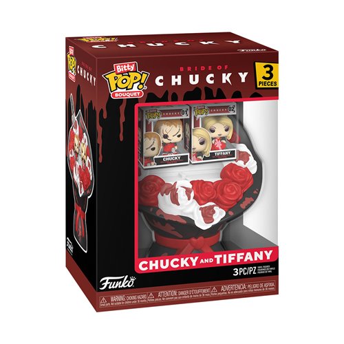 Bride of Chucky Valentines Chucky and Tiffany Funko Bitty Pop! Mini-Figure Bouquet