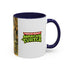 Teenage Mutant Marcus Turtle Accent Coffee Mug - A Marcus the Worm Retro Turtle (11/15oz)