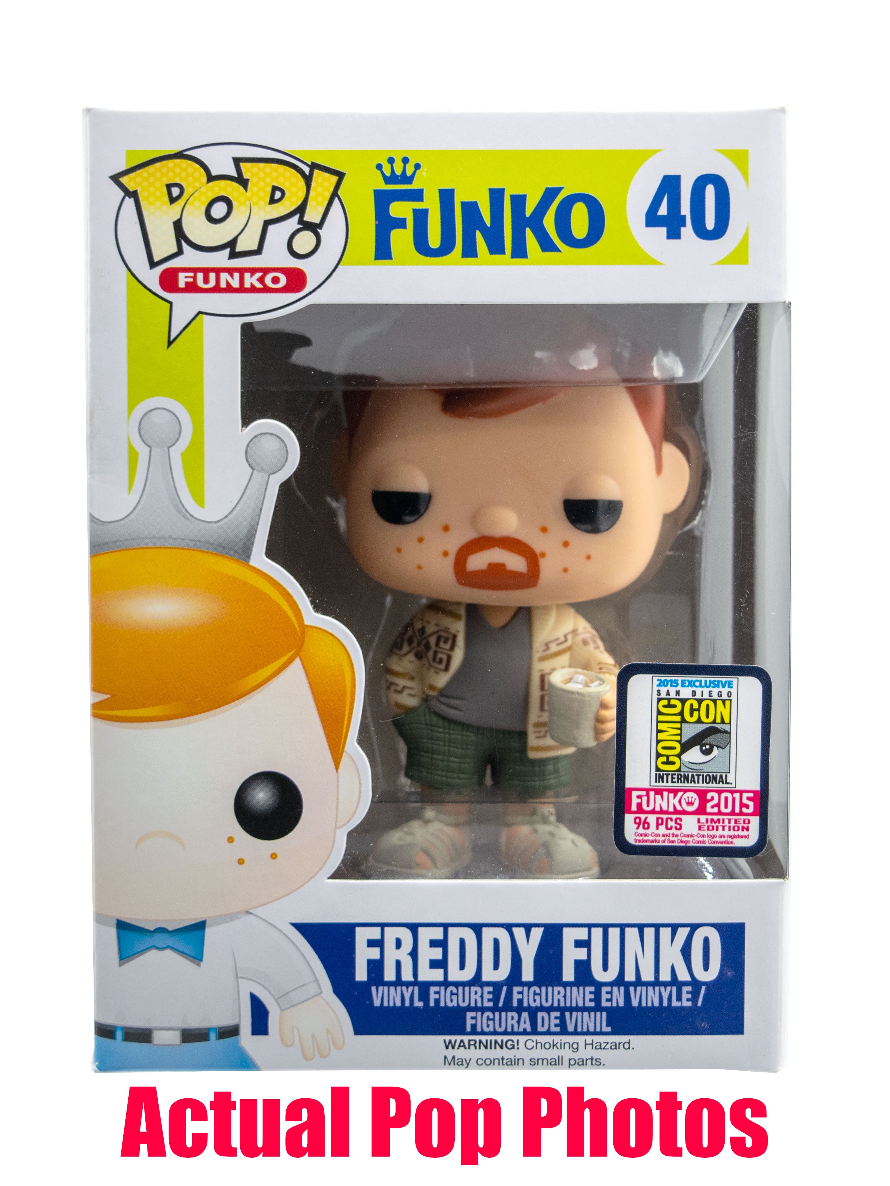 Freddy Funko (The Dude) 40 - 2015 SDCC Exclusive/96 Made [light damage]
