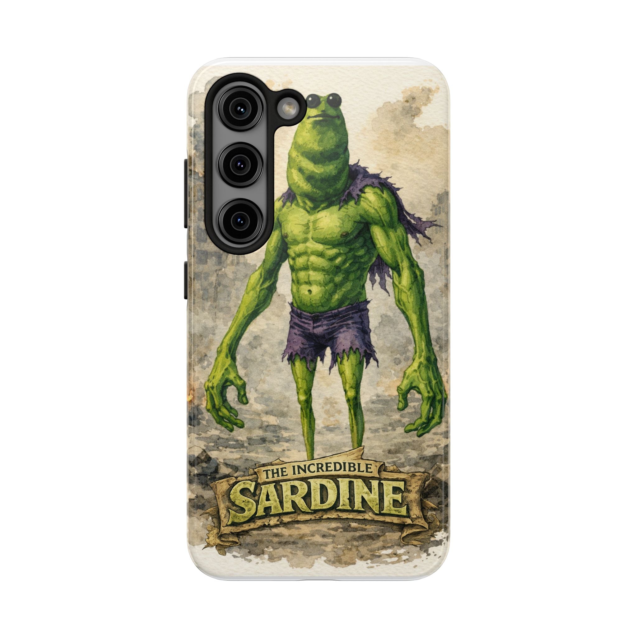 The Incredible Sardine Phone Case — A Muscular Take on a Marcus the Worm