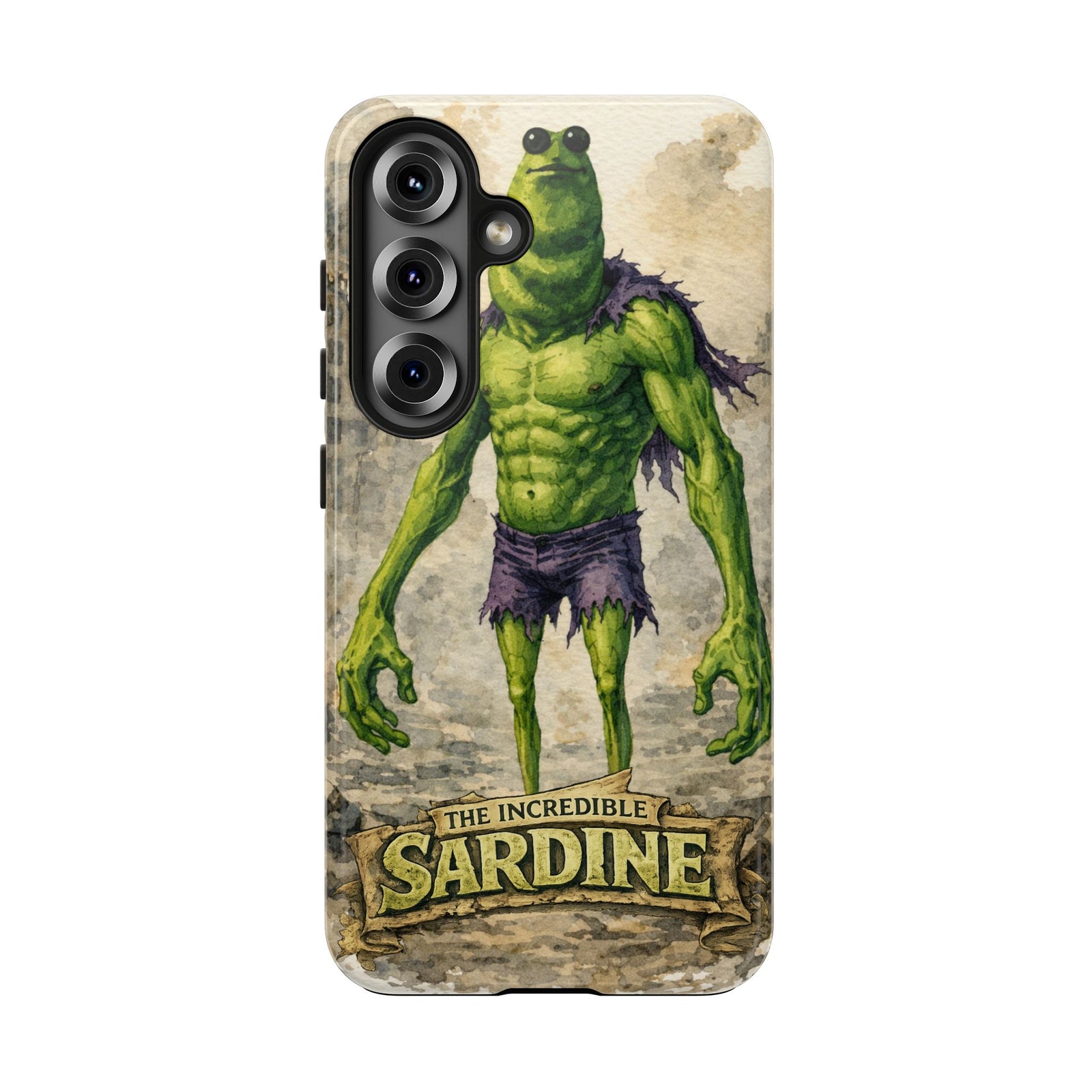 The Incredible Sardine Phone Case — A Muscular Take on a Marcus the Worm
