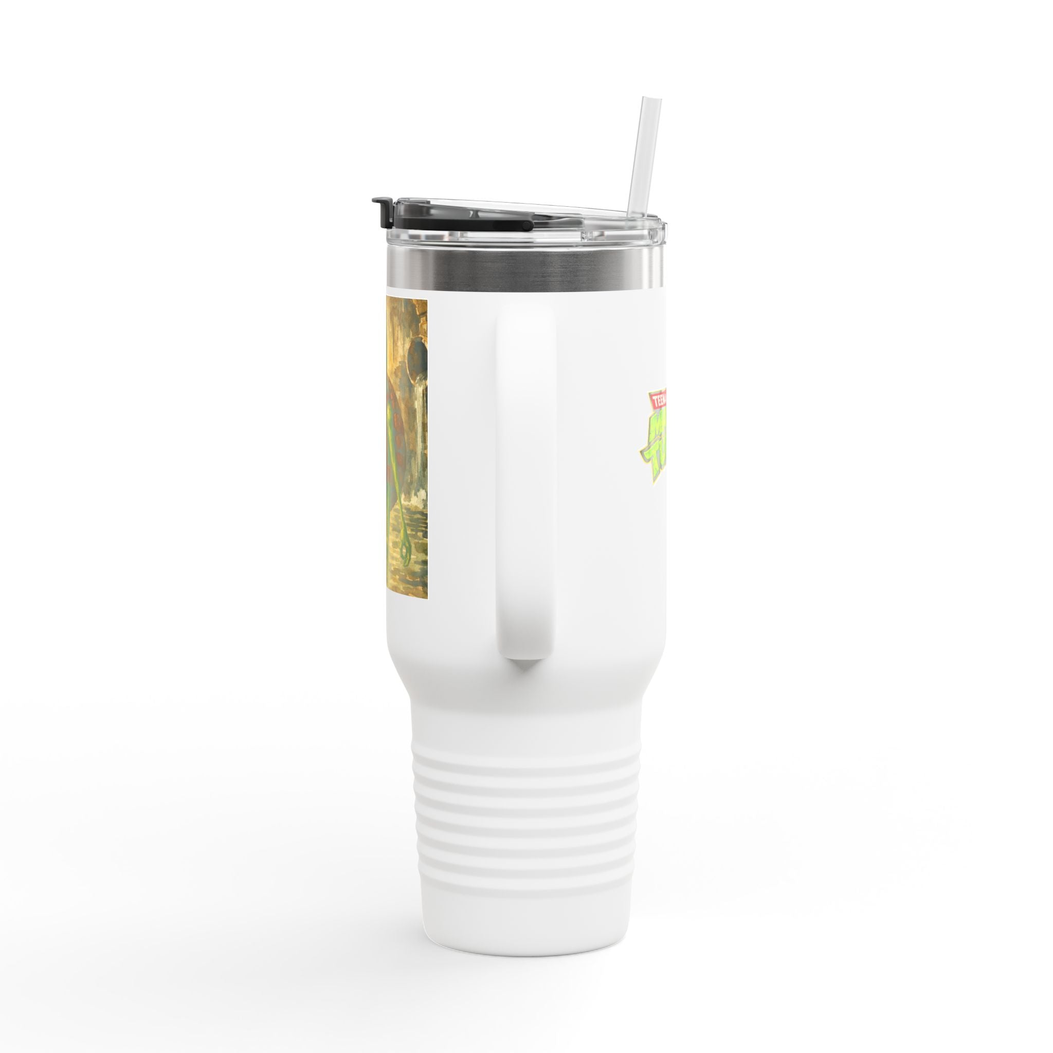 40oz Insulated Travel Mug - Marcus the Worm as Teenage Mutant Marcus Turtle