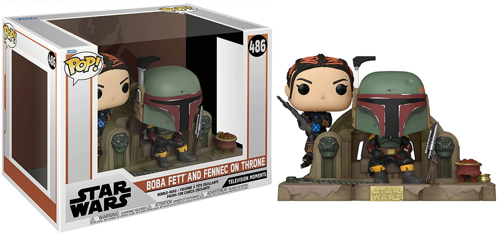 Boba Fett and Fennec on Throne (Moments, The Book of Boba Fett) 486