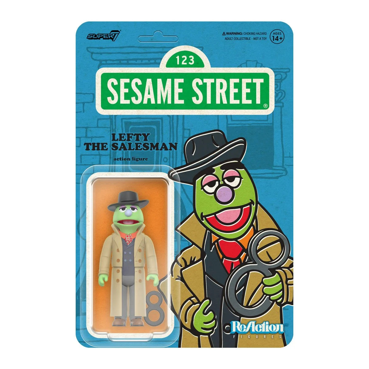 Sesame Street Lefty the Salesman 3 3/4-Inch ReAction Figure