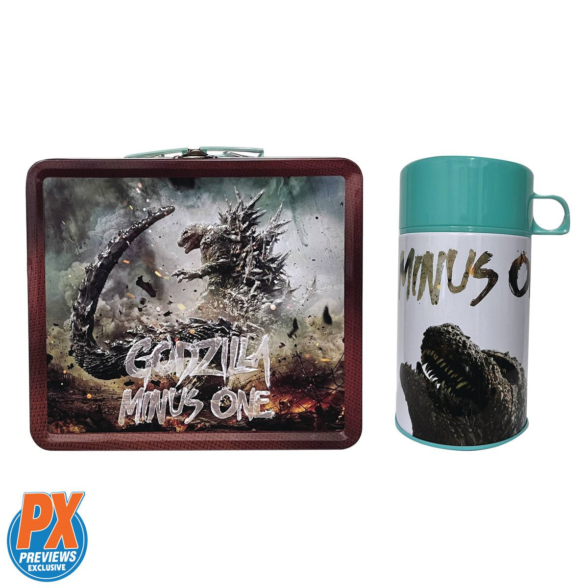 Godzilla Minus One Tin Titans Lunch Box with Thermos - Previews Exclusive LE 2500
