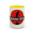 A Marcus the Worm Parody Coffee Mug — "Jurassic Perk" Retro Dino Coffee Cup (11/15oz)