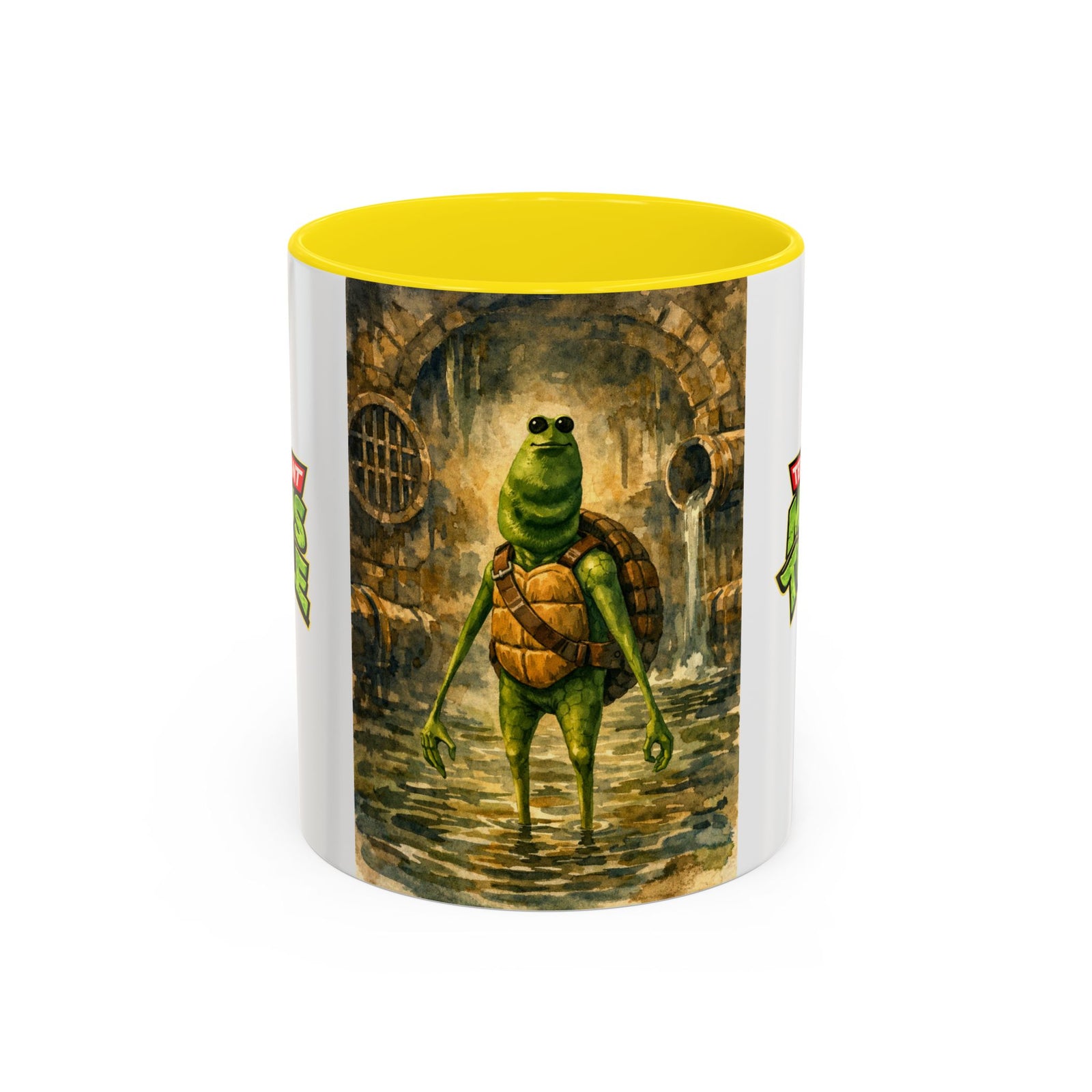 Teenage Mutant Marcus Turtle Accent Coffee Mug - A Marcus the Worm Retro Turtle (11/15oz)