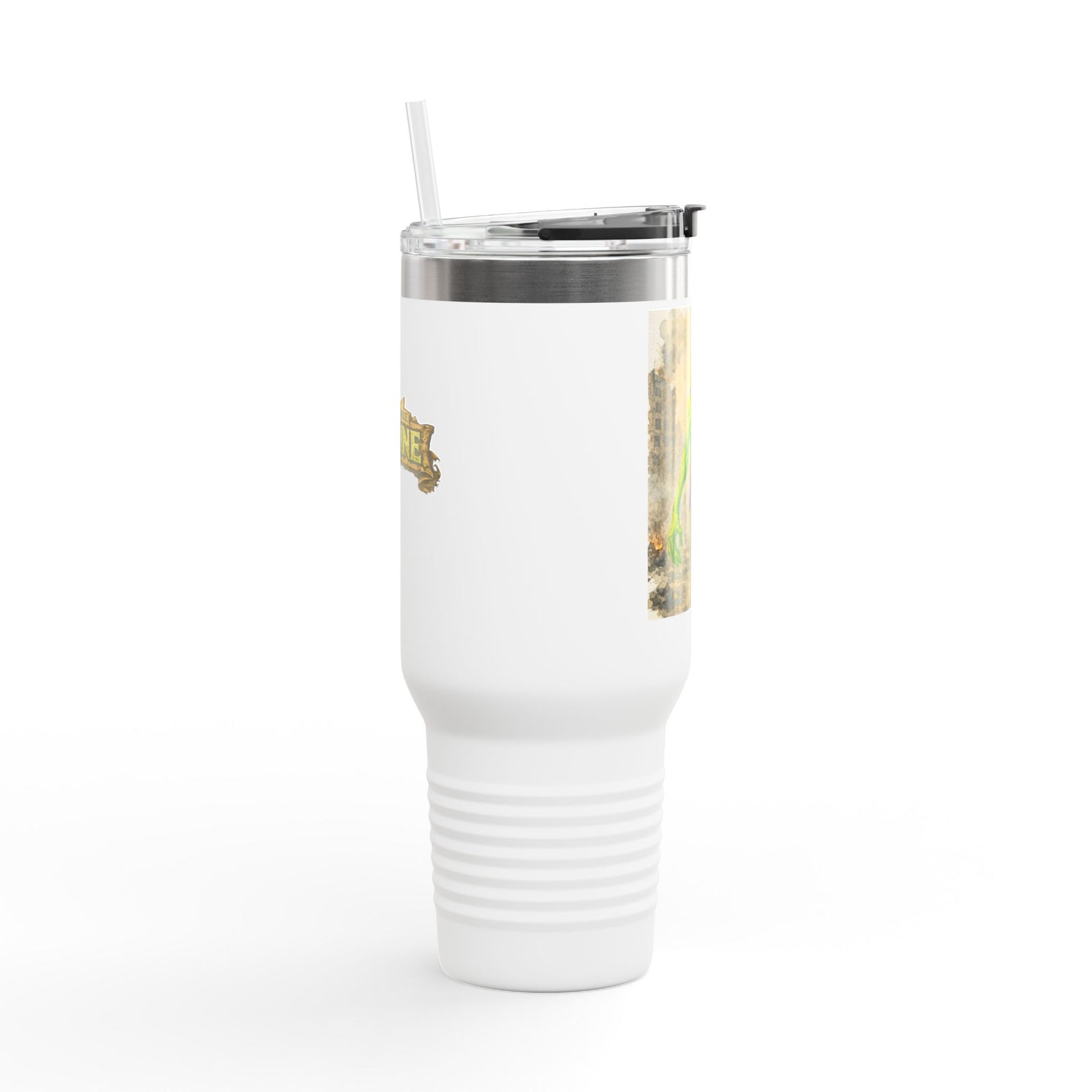 40oz Insulated Travel Mug - Marcus the Worm as The Incredible Sardine