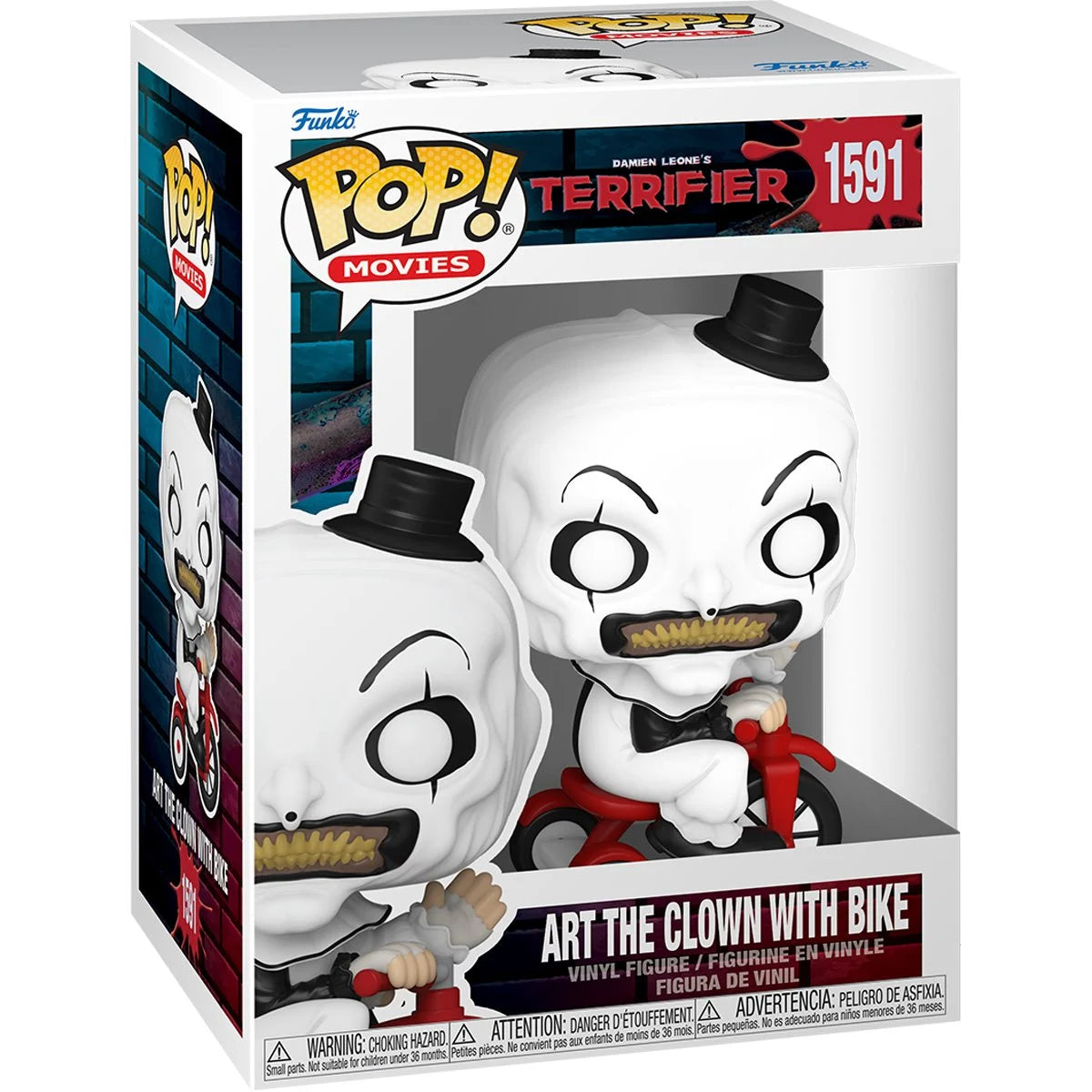 Terrifier Art the Clown with Bike By Funko Pop!