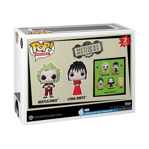 2-Pack Beetlejuice 2 Featuring Beetlejuice & Lydia Deetz By Funko Pop!