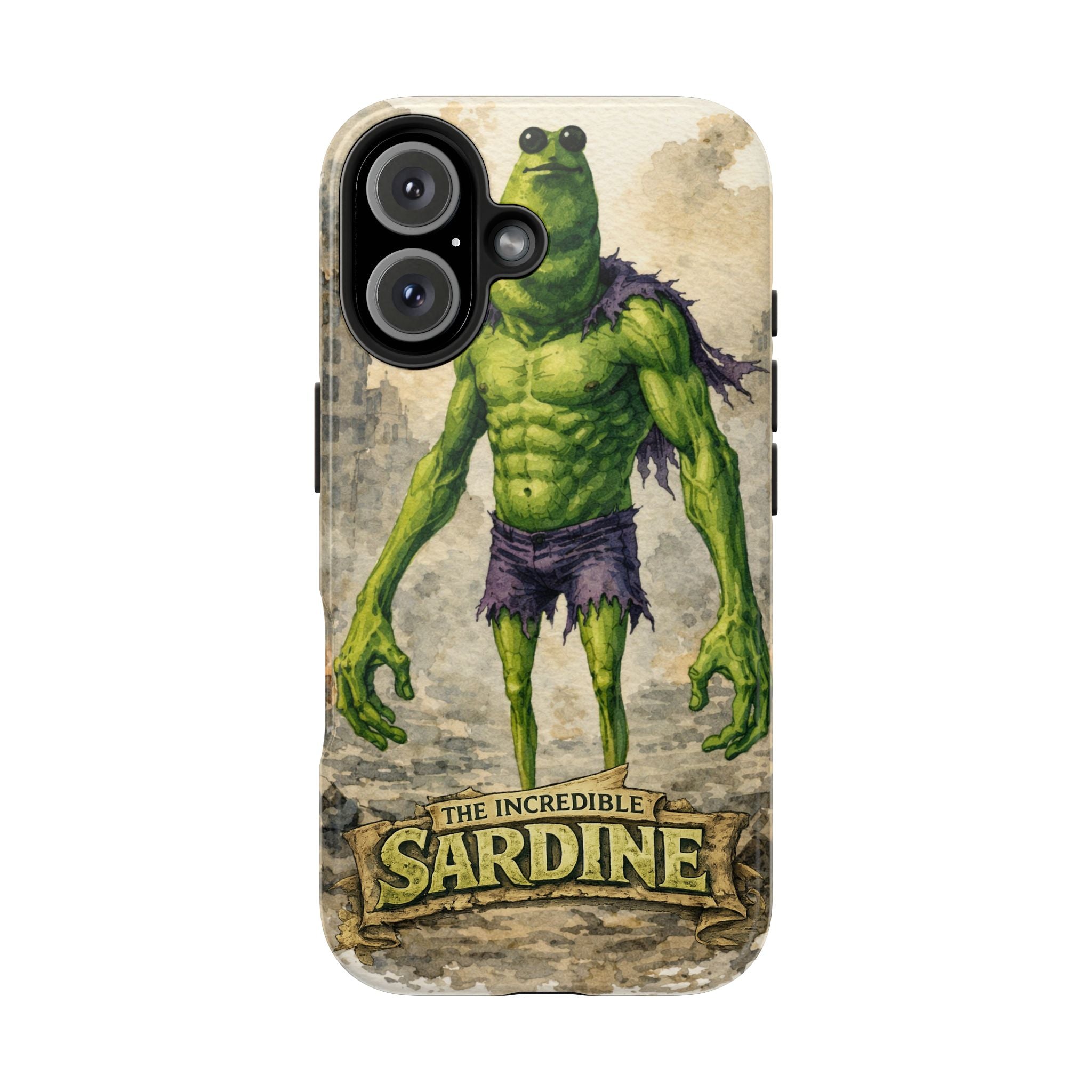 The Incredible Sardine Phone Case — A Muscular Take on a Marcus the Worm
