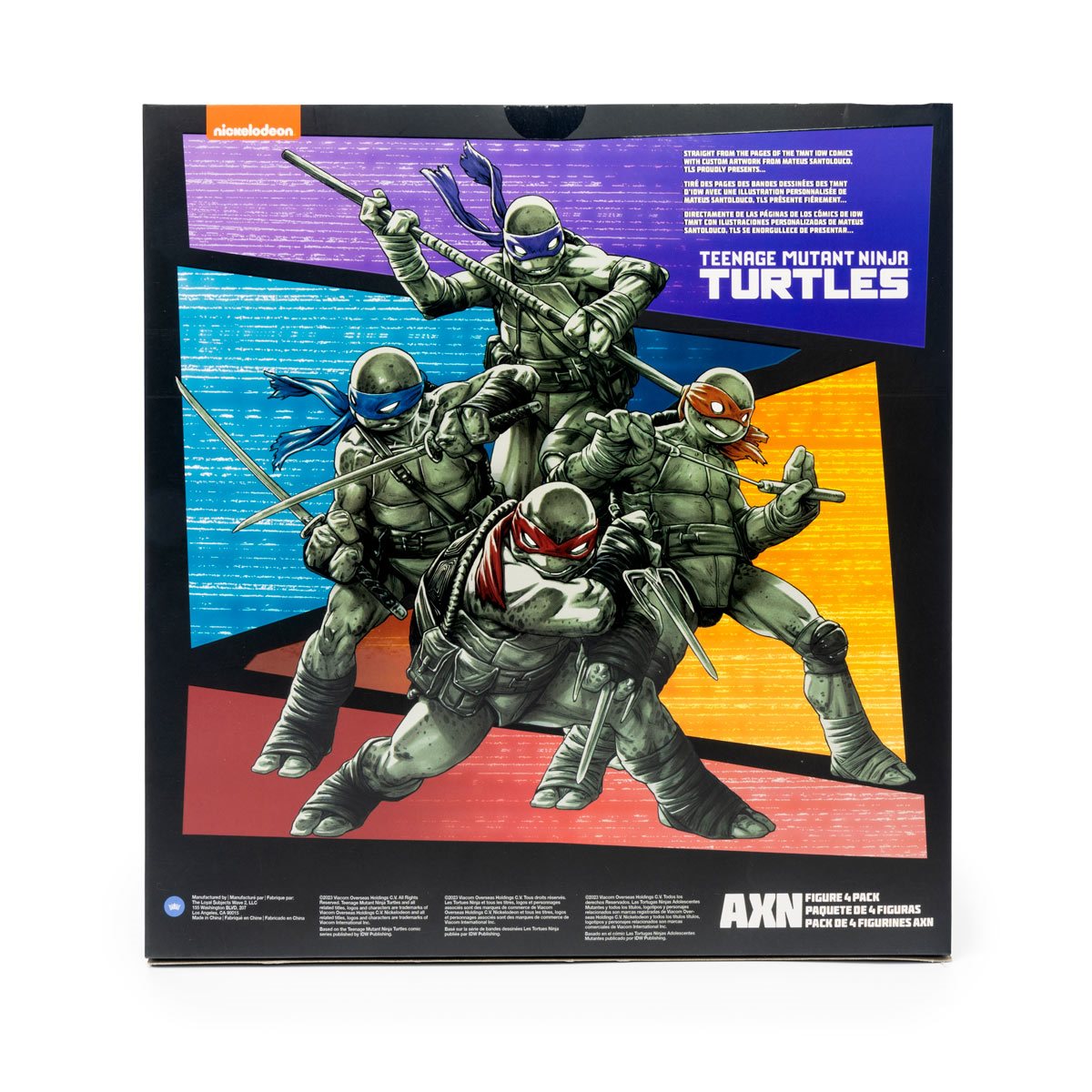 Teenage Mutant Ninja Turtles BST AXN Turtles IDW Comic Black and White 5-Inch Action Figure 4-Pack - SDCC 2023 Exclusive