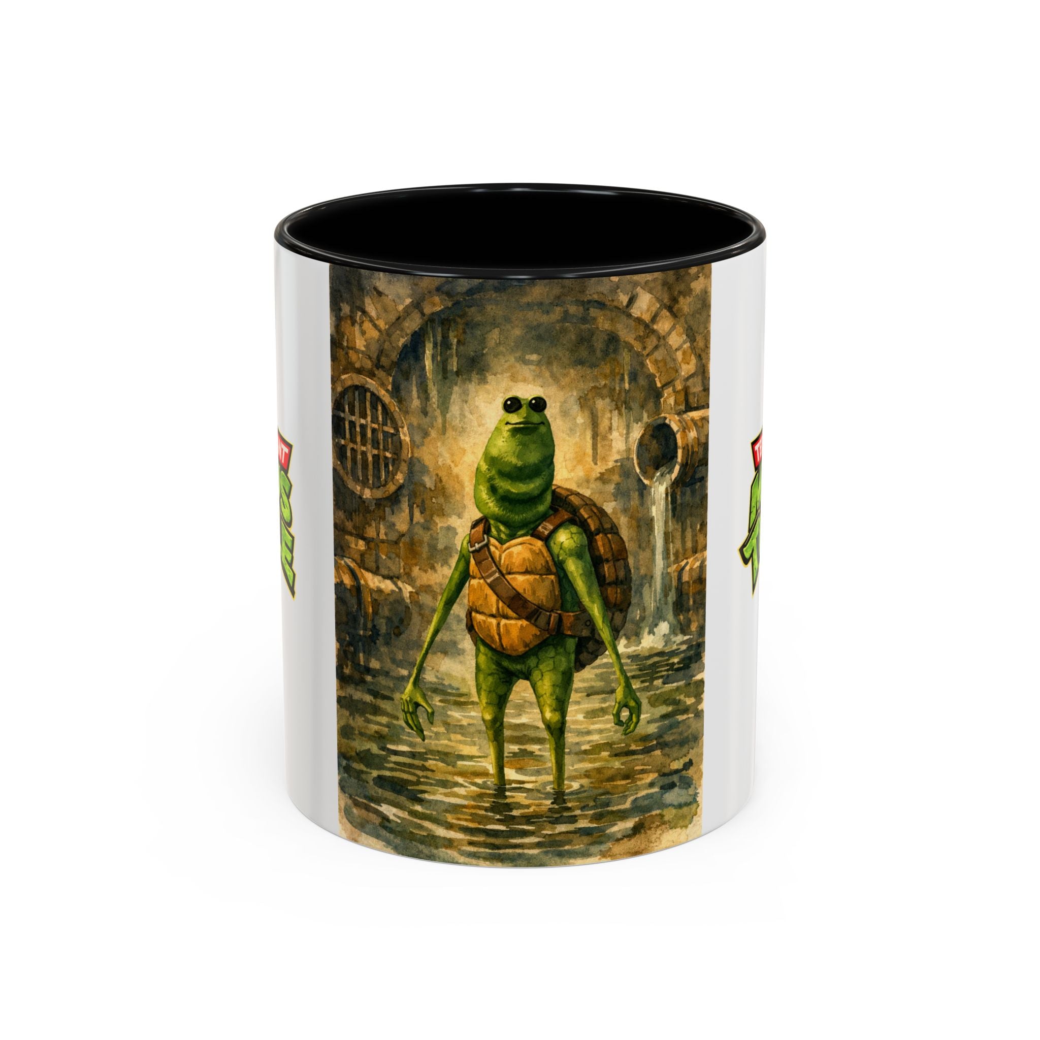 Teenage Mutant Marcus Turtle Accent Coffee Mug - A Marcus the Worm Retro Turtle (11/15oz)