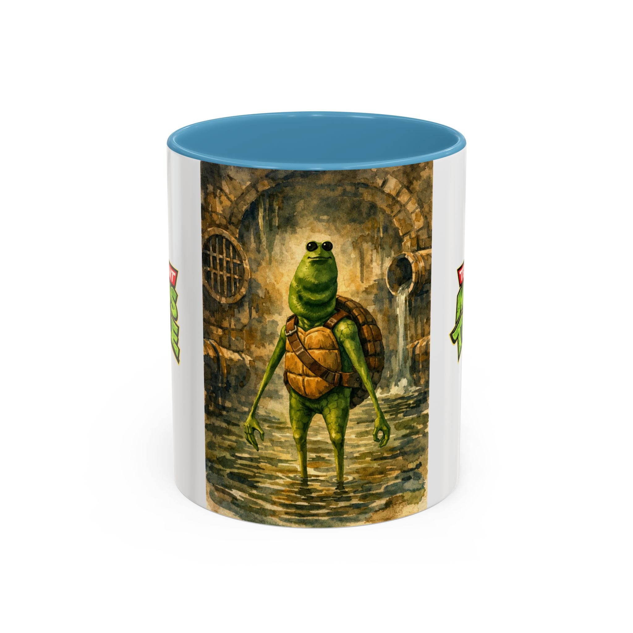 Teenage Mutant Marcus Turtle Accent Coffee Mug - A Marcus the Worm Retro Turtle (11/15oz)