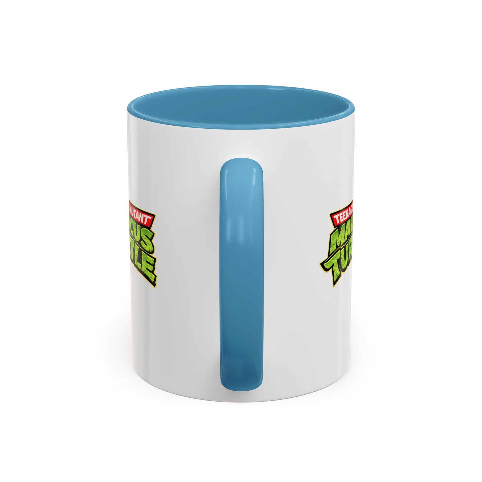 Teenage Mutant Marcus Turtle Accent Coffee Mug - A Marcus the Worm Retro Turtle (11/15oz)