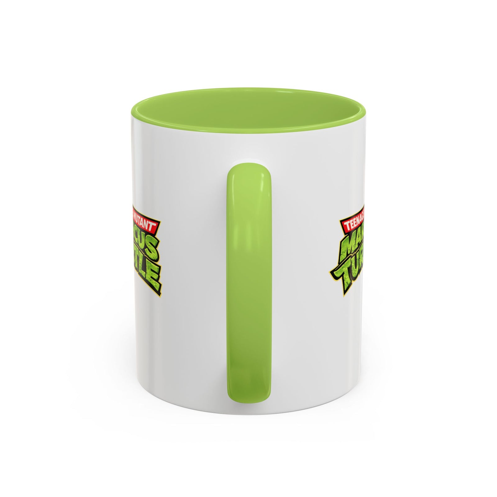 Teenage Mutant Marcus Turtle Accent Coffee Mug - A Marcus the Worm Retro Turtle (11/15oz)