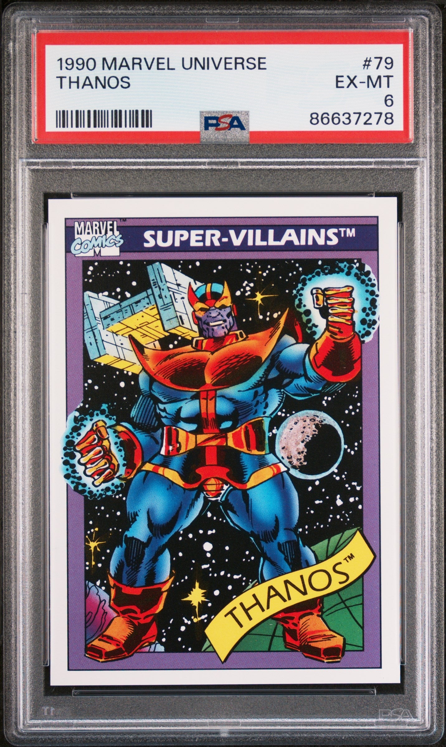 1990 MARVEL UNIVERSE THANOS  #79 - PSA 6