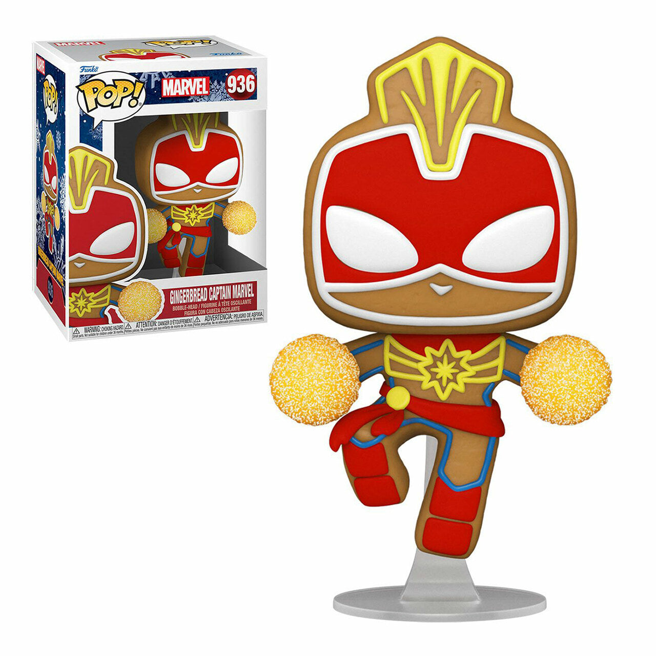 Captain Marvel Funko Pop! Marvel: Holiday Vinyl Bobblehead