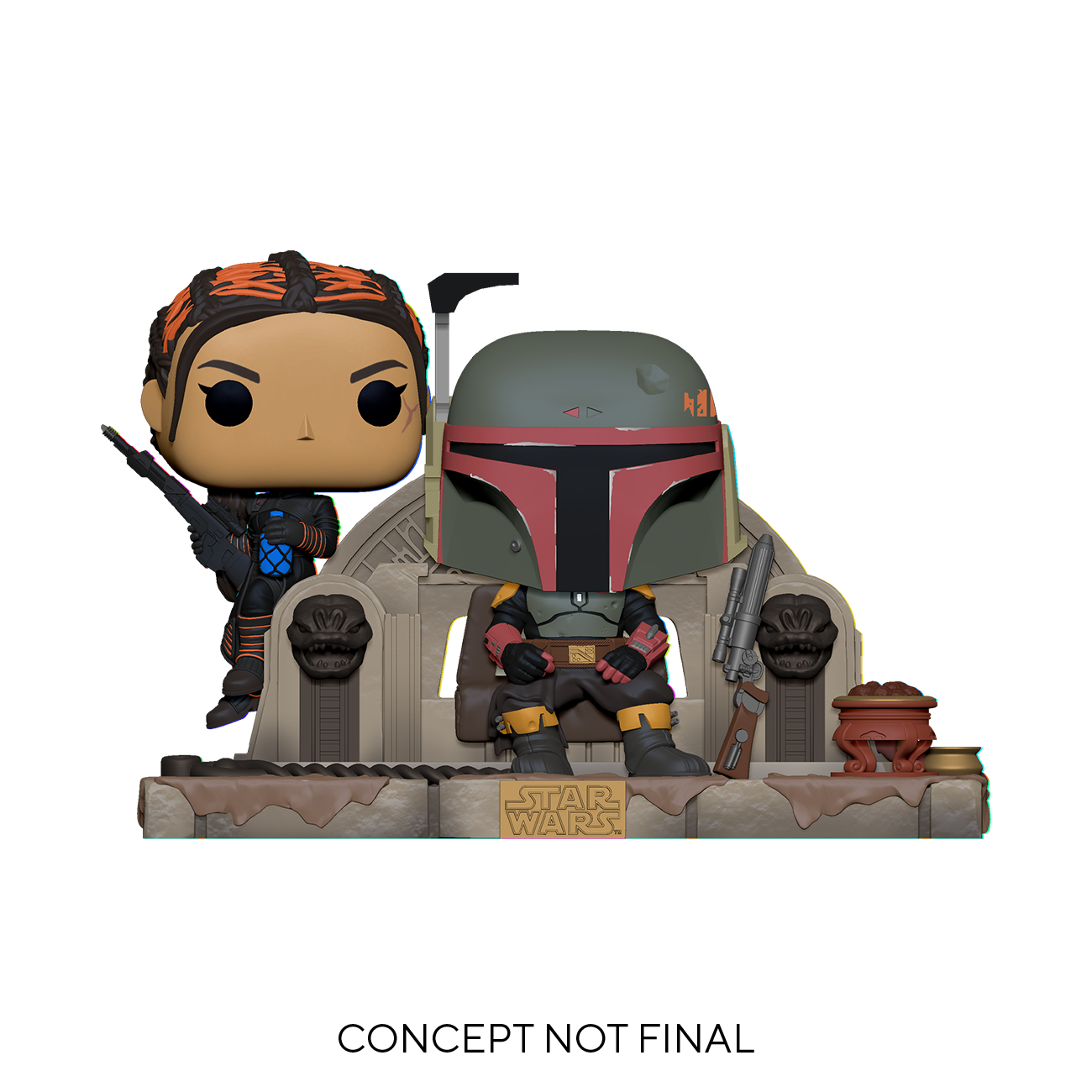 Bobba Fett & Fennec Shand Funko Pop! Star Wars: Mandalorian Vinyl Bobblehead