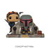 Bobba Fett & Fennec Shand Funko Pop! Star Wars: Mandalorian Vinyl Bobblehead