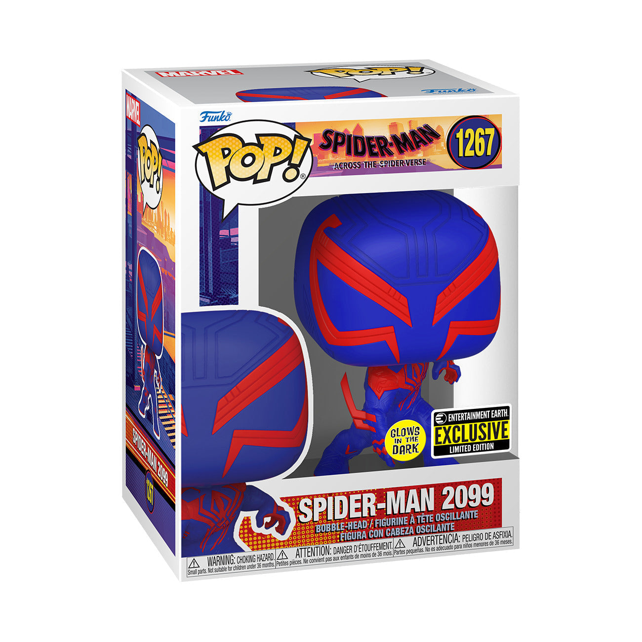 Spider-Man 2099 Funko Pop! Marvel Across The Spider-Verse Glow Dark Bobblehead
