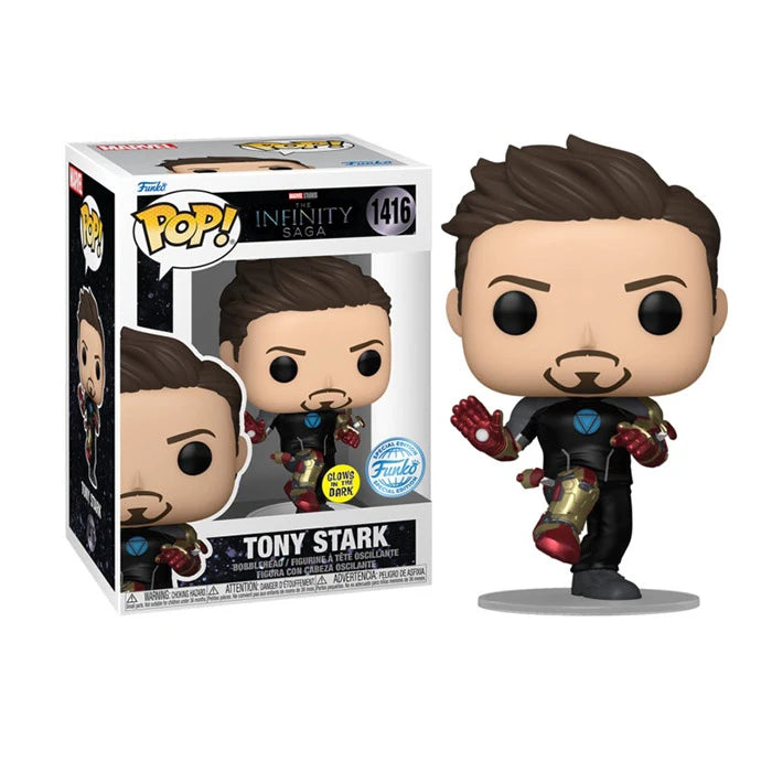 Tony Stark Funko Pop! Marvel The Infinity Saga: Glow In The Dark Bobblehead