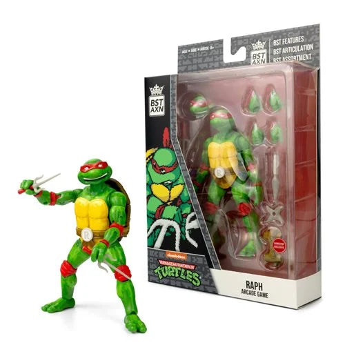 Teenage Mutant Ninja Turtles BST AXN Arcade Game 5-Inch Figure Set Of 4