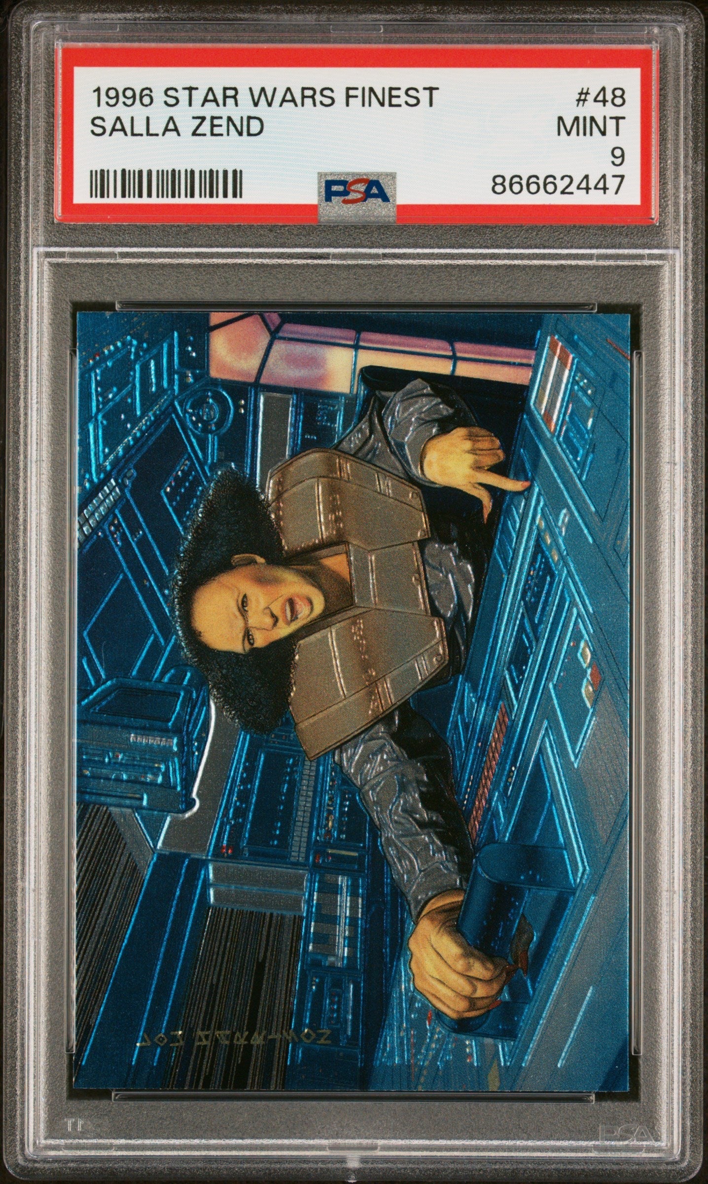 1996 STAR WARS FINEST SALLA ZEND  #48 - PSA 9