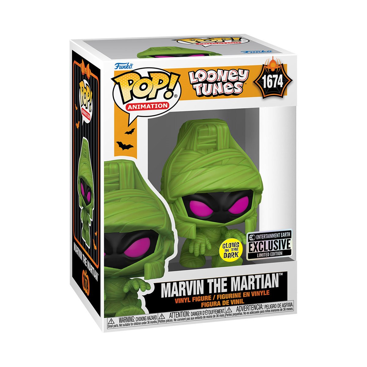 Looney Tunes Marvin the Martian Glow In The Dark Funko Pop! Vinyl Figure With Protector - EE Excl.