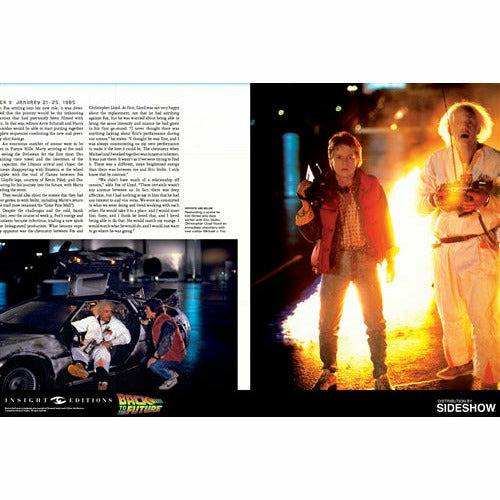 Back to the Future: The Ultimate Visual History Collector's Edition Hardcover book with Sculpted Movie Poster [2017]