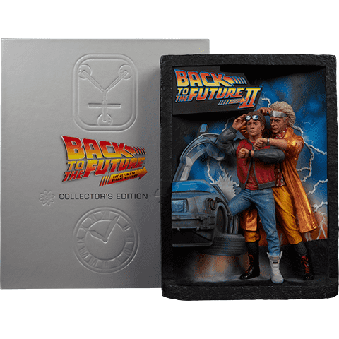 Back to the Future: The Ultimate Visual History Collector's Edition Hardcover book with Sculpted Movie Poster [2017]
