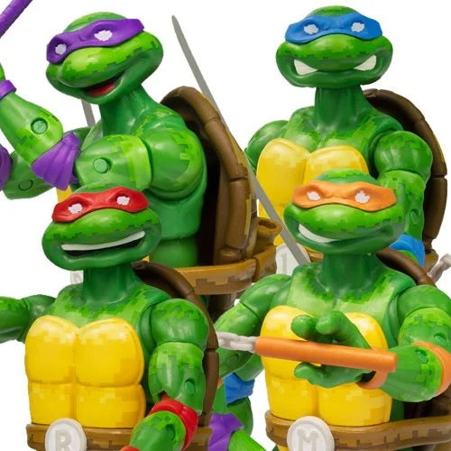 Teenage Mutant Ninja Turtles BST AXN Arcade Game 5-Inch Figure Set Of 4