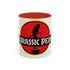 A Marcus the Worm Parody Coffee Mug — "Jurassic Perk" Retro Dino Coffee Cup (11/15oz)