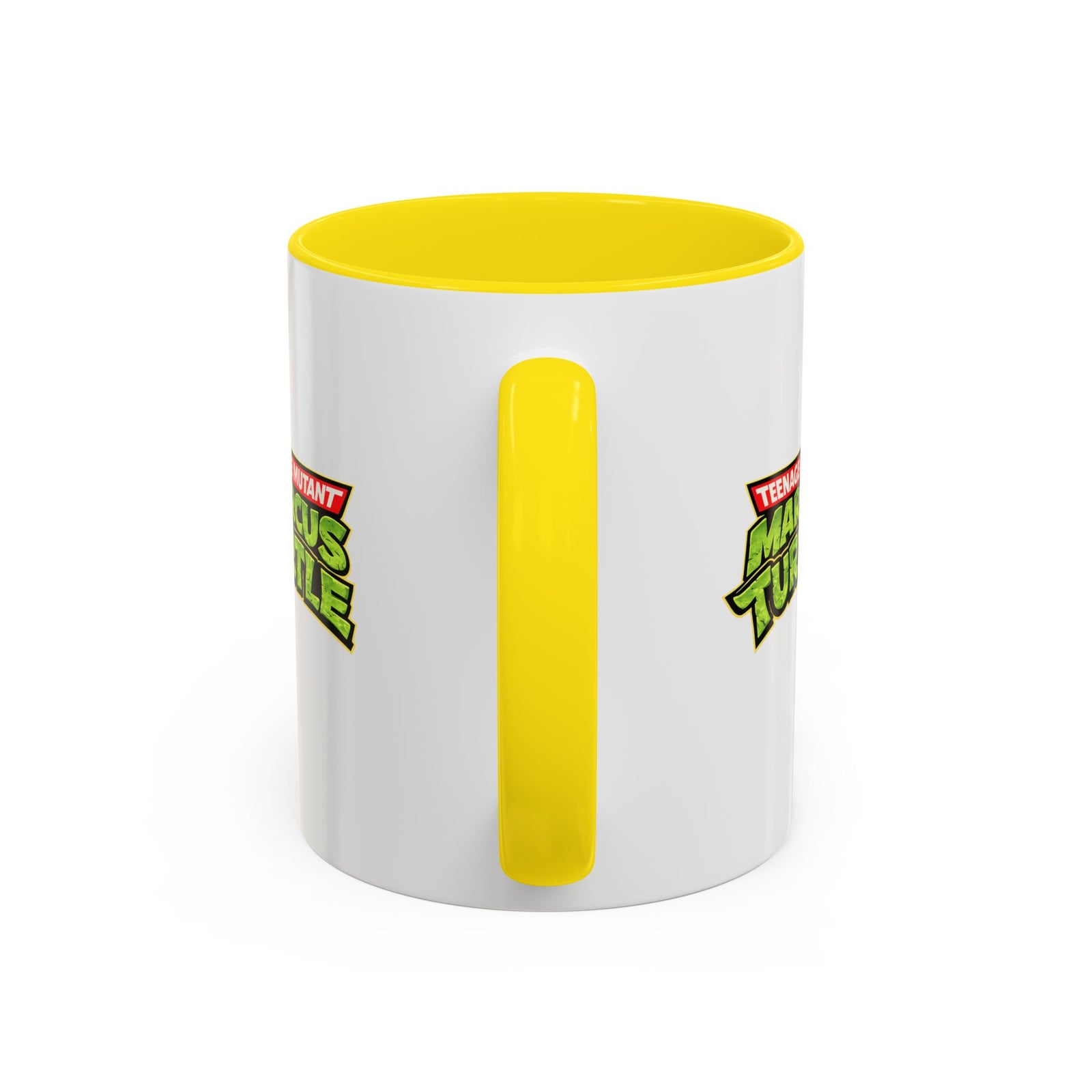Teenage Mutant Marcus Turtle Accent Coffee Mug - A Marcus the Worm Retro Turtle (11/15oz)