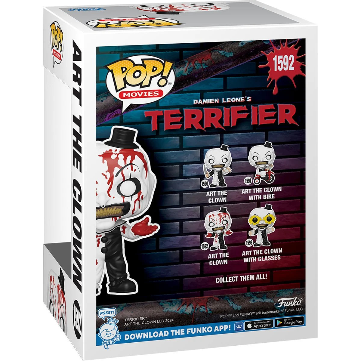 Terrifier 2 Art the Clown Bloody Version By Funko Pop! #1592