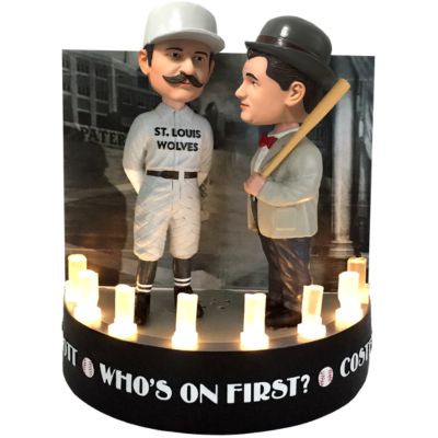 Abbott and Costello "Who's on First?" on Stage Light Up Talking Dual Bobblehead