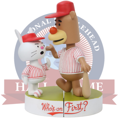 Abbott & Costello “Who’s On First?” Book Character Talking Bobbleheads