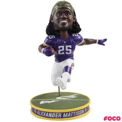 Alexander Mattison Minnesota Vikings Hurdle Bobblehead