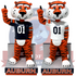 Aubie the Tiger Auburn Tigers Mascot Football Jersey Bobbleheads