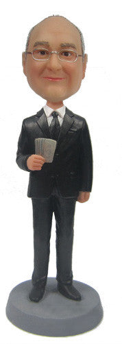 Cash Man Businessman Bobblehead #5