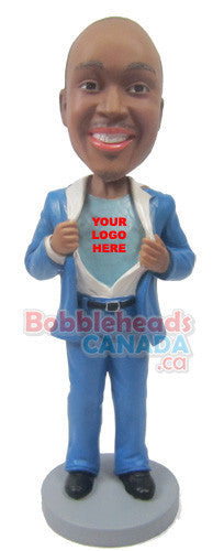 Super Company Logo Man Bobblehead #1