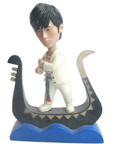 Bobblehead Paddling Gondola Boat