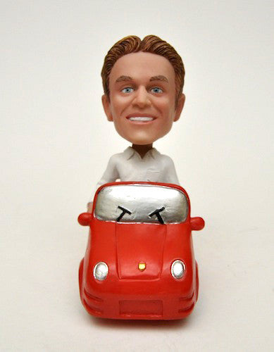 Porsche Car Bobblehead in Red