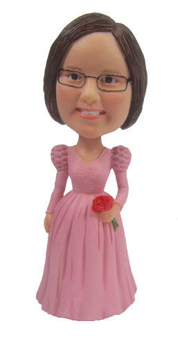 Pink Dress Bobblehead #1