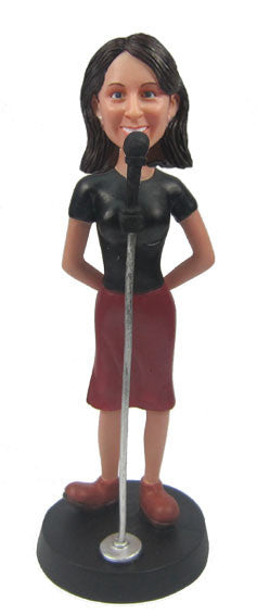 Female Singer Bobblehead #1